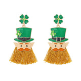 Maxbell ST Patrick Earrings Creative Women Dangle Earrings for Club Party Daily Wear
