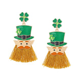 Maxbell ST Patrick Earrings Creative Women Dangle Earrings for Club Party Daily Wear