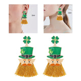 Maxbell ST Patrick Earrings Creative Women Dangle Earrings for Club Party Daily Wear