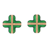 Maxbell 2x ST. Patrick's Day Earrings Gift Irish Jewelry for Festival Birthday Party Green