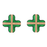 Maxbell 2x ST. Patrick's Day Earrings Gift Irish Jewelry for Festival Birthday Party Green