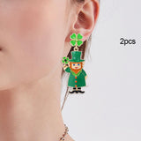 Maxbell 2x ST. Patrick's Day Earrings Charms Jewelry for Daily Wear Holiday Carnival