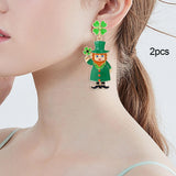 Maxbell 2x ST. Patrick's Day Earrings Charms Jewelry for Daily Wear Holiday Carnival