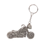 Big Motorcycle Skull Skeleton Rider Pendant Purse Bag Keyring Keychain Gift