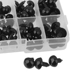 Maxbell 100 Pieces Safety Eyes Black Plastic 6-12mm