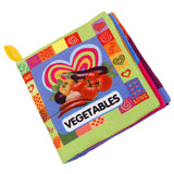 Maxbell Colorful Baby Kids Cloth Cognize Book- Vegetables