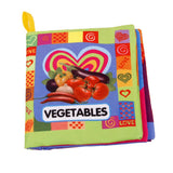 Maxbell Colorful Baby Kids Cloth Cognize Book- Vegetables