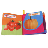 Maxbell Colorful Baby Kids Cloth Cognize Book- Vegetables