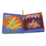Maxbell Colorful Baby Kids Cloth Cognize Book- Vegetables
