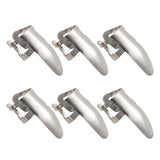 Maxbell 6pcs Stainless Steel Plectrums Finger Picks for Guitar Banjo Ukulele