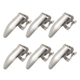 Maxbell 6pcs Stainless Steel Plectrums Finger Picks for Guitar Banjo Ukulele