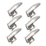 Maxbell 6pcs Stainless Steel Plectrums Finger Picks for Guitar Banjo Ukulele