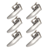 Maxbell 6pcs Stainless Steel Plectrums Finger Picks for Guitar Banjo Ukulele