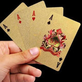Maxbell 24 Karat Gold Plated Playing Cards Dollar Banknote Design Poker Game Present