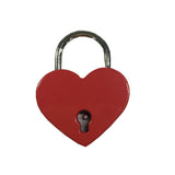 Maxbell Vintage Mini Padlock Heart Shaped Key Lock Red Pack of 3