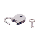 Maxbell Vintage Antique Style Mini Padlocks Key Lock Silver (Lot of 3)