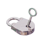 Maxbell Vintage Antique Style Mini Padlocks Key Lock Silver (Lot of 3)