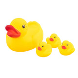 Maxbell Baby Bath Squeaky Toys Rubber Ducks Family Yellow Pack of 4