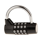 Maxbell 4 Digit Combination Padlock Travel Luggage Locker Security Lock - Black S