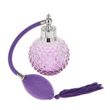 Maxbell New Vintage Crystal Perfume Bottle Purple Spray Atomizer Refillable Glass
