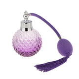 Maxbell New Vintage Crystal Perfume Bottle Purple Spray Atomizer Refillable Glass