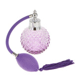 Maxbell New Vintage Crystal Perfume Bottle Purple Spray Atomizer Refillable Glass