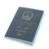 Frosted Passport Cover Holder Case Organizer ID Card Protector Blue