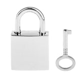 Maxbell 1Pc Mini Square Padlocks Key Lock Silver