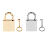 Maxbell Lot of 3 Mini Square Padlocks Key Lock Silver