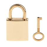 Maxbell 1Pc Mini Square Padlocks Key Lock Light Golden