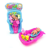 Maxbell Random Baby Doll Duck Bath Tub With Bath Accessories Kids Play Toy Set Gift