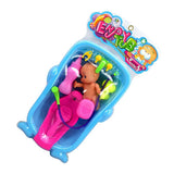 Maxbell Random Baby Doll Duck Bath Tub With Bath Accessories Kids Play Toy Set Gift