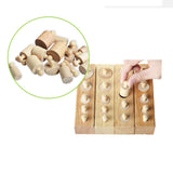 Maxbell Set Of Knobbed Cylinder Blocks Kids Childrens Educational Toy