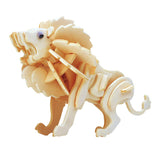 Maxbell 3D Wooden Puzzles Moving Model Kit DIY Little Lion Puzzles Toys Gifts