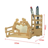 Maxbell Moving Model Kit 3D Wooden DIY Boxing Pen Container Pen Box Puzzles Kids Wooden Toys