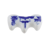 Maxbell Small Blue White Ceramic Penholder Chinese Calligraphy Drawing Pen Brushes Support Ceramic Rack