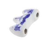 Maxbell Small Blue White Ceramic Penholder Chinese Calligraphy Drawing Pen Brushes Support Ceramic Rack