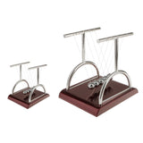 Maxbell 9x7x8.5cm Newton Cradle Executive Balance Ball Pendulum Toys T Shape-S