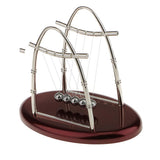 Maxbell Red Plastic Base Stand Steel Ball Classic Newton Cradle Balance Balls Arch-S