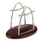 Maxbell Red Plastic Base Stand Steel Ball Classic Newton Cradle Balance Balls Arch-S
