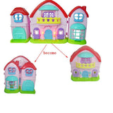 Max Maxb Plastic Cartoon Building Model Dollhouse Accessories 2 Pretty Girls Set Toy