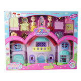 Max Maxb Plastic Cartoon Building Model Dollhouse Accessories 2 Pretty Girls Set Toy