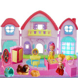 Max Maxb Plastic Cartoon Building Model Dollhouse Accessories 2 Pretty Girls Set Toy