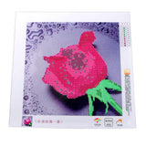 Maxbell 5D DIY Rhinestone Painting Rose Embroider Cross Stitch Craft Home Decor Charms Ornament Gift Purple