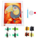Maxbell Animal Embriodery Rhinestone Painting Cross Stitch Kit DIY Craft Kids Xmas Home Decor Gift Pecker