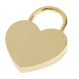 Maxbell Mini Heart Shaped Padlock with Key Travel Luggage Suitcase Safety Lock Set - Golden L