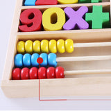 Maxbell Wood Math Toys Digital Learning Box with Abacus & Clock Kid Educational Toys