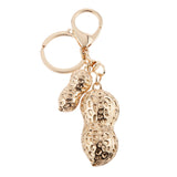 Maxbell Fashion Rhinestone Crystal Peanut Charm Purse Bag Key Ring Keychain Keyfob