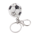 Maxbell Fashion Rhinestone Crystal World Cup Football Soccer Charm Purse Bag Key Ring Keychain Keyfob