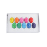 Maxbell 12x No-Toxic Wax Crayons Children Colorful Painting Stick Gifts Kindergarten Toys Egg Shapes